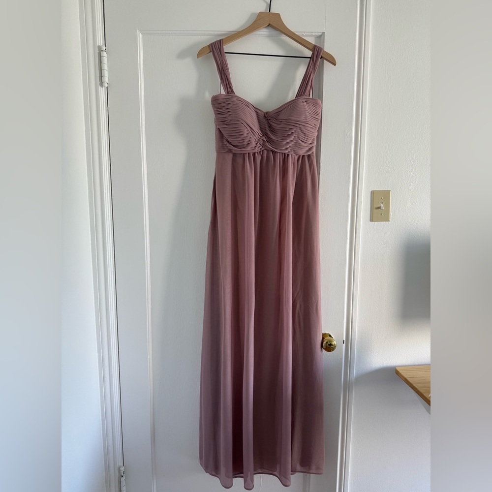 Birdy Grey Maria Convertible  Mauve Bridesmaid Dress Size Medium No Slit